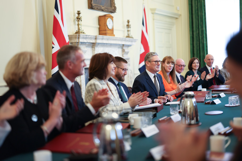 The first Cabinet meeting of the new Labour government on 6 July 2024 / UK Government photo, CC BY-NC-ND