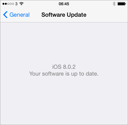 iOS 8.0.2 up to date