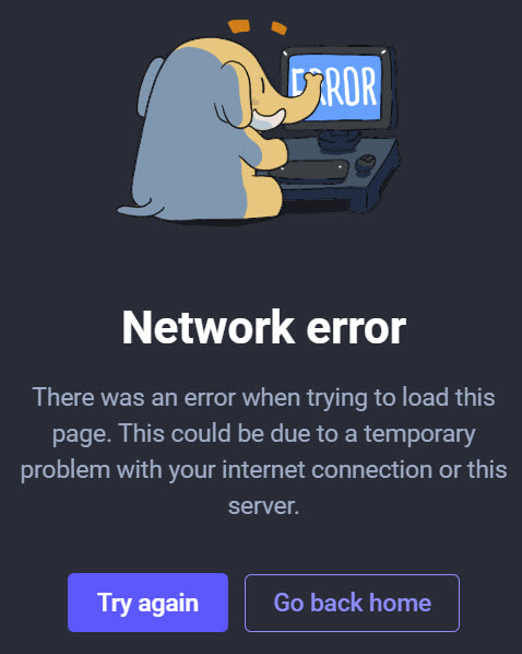 Mastodon network error